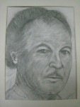 Zelfportret in potlood